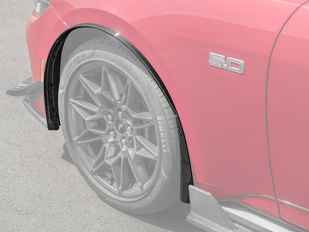 2024-UP FORD MUSTANG S650 | GT350R PERFORMANCE STYLE CARBON FIBER FENDER FLARES MUD FLAPS